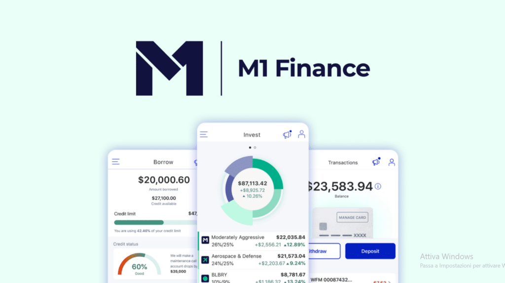 infgrafica dimostrativa della app m1 finance